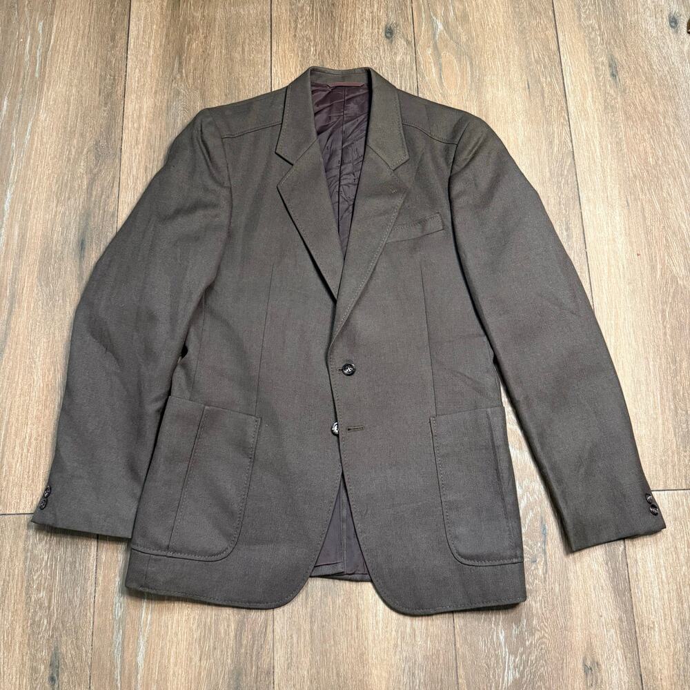 OP Prostejov 80's Men's Brown Blazer Jacket  Size Medium